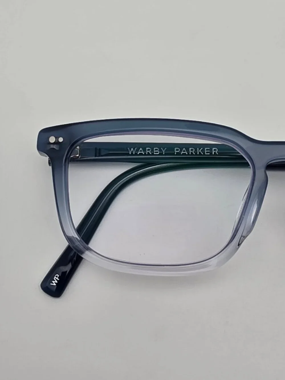 Warby Parker Melton M 748 Caspian Crystal Fade Eyeglasses Frame w Case 51-16-145